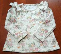 キムラタン お花柄裏起毛トレーナー