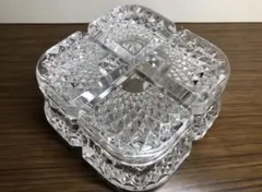 薩摩ガラス工芸 薩摩切子文様 クリスタル ペーパーウェイト 共箱付