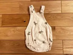 organiczoo オリーブ柄ロンパース 6-12ヶ月