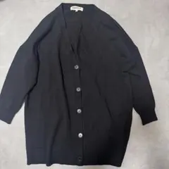 ENFOLD ブラック カーディガン 38