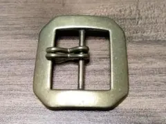 40mm 真鍮八角バックル ダブルピン