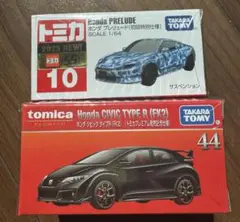新車トミカ HondaPrelude & Civic TypeR (FK2)