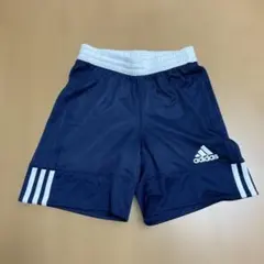 adidas ハーフパンツ ネイビー メッシュ　140cm