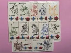 【限定】ポケモン転写ステッカー全12枚セット