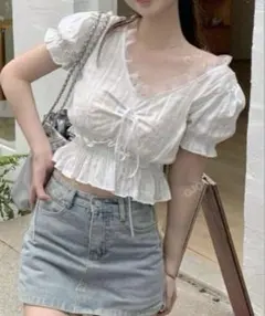 ◎カジュアルパフスリーブブラウス◎SHEIN◎シーイン