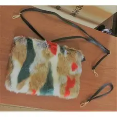 SNSで話題！ ファークラッチ　2way ショルダーバッグ【グリーン】