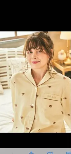 新品未使用　ポール&ジョー　サテンルームウェア上下セット　M