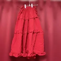 ティアードロングスカート