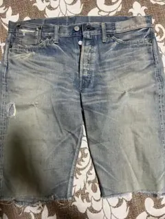 Levi’s 55501 日本製 BIGE 赤耳 デニムショーツ W36 L36のサムネイル