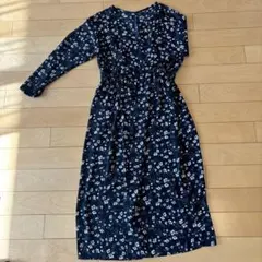 ローリーズファーム♡花柄♡シャツワンピース♡ガウン♡カーディガン♡ネイビー♡