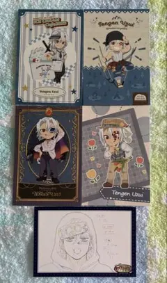 【匿名配送】鬼滅の刃 2021〜2024 ポストカード 5枚 宇髄天元