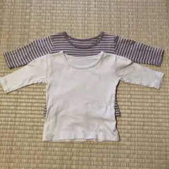 しまむら　ファイバーヒート　長袖肌着　90cm