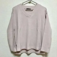 INGNI 薄いピンク Vネック 長袖セーター M