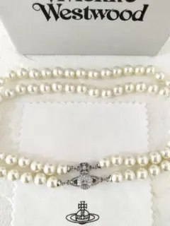 ヴィヴィアンウエストウッド パールネックレス オーブ 南京錠 2M19