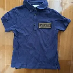 FENDI キッズ ポロシャツ ネイビー