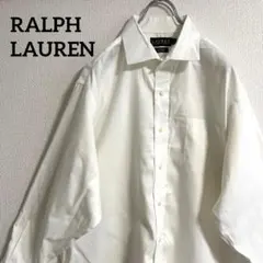 RALPH LAUREN ラルフローレン　長袖シャツ　白　ホワイト　コットン古着のサムネイル