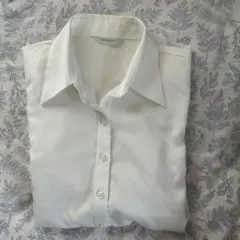 就職活動ホワイト 長袖シャツ