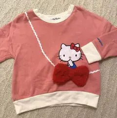 サンリオ ハローキティ 裏起毛フリース トレーナー100 しまむら