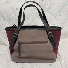ブラウン バーガンディ トートバッグ