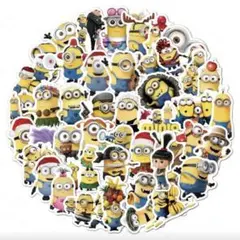 ミニオンズ　ステッカー　ダイカットステッカー　フレークシール　50枚