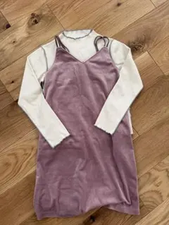 GU キャミソールワンピース　セット　110 ピンク