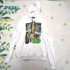DIESEL ディーゼル　パーカー　グラフィックプリント プルオーバー　XL