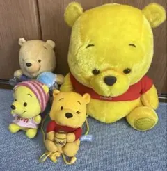 ⚫︎ディズニー　ヴィンテージ　プーさん　リュック　ガム入れ　7人の小人　4点 ⚫︎ディズニー ヴィンテージ プーさん リュック ガム入れ 7人の小人 4