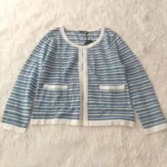 【新品タグ付き】LE SOUK カーディガン ニットジャケット クルーネック M