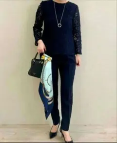 Ballsey ボタニカルレース ペプラムブラウス サイズ36のサムネイル
