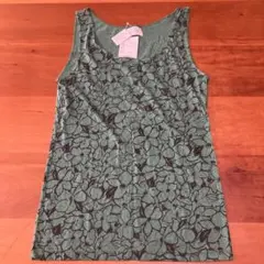 未使用 ウンナナクール タンクトップ グリーン 花柄 Lのサムネイル