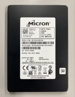 2.5インチ／SSD／256GB／SATA3.0／Micron