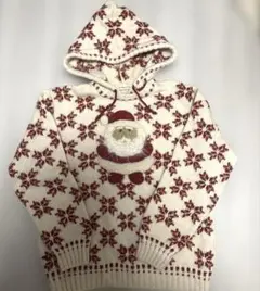 ウール100% KANEKO ISAO 花モチーフ付きゆったりニット　超美品 ウール100% KANEKO ISAO 花モチーフ付きゆったりニット 超美品