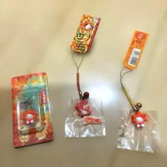 ハローキティ根付けストラップ　広島限定　まとめ売り3個