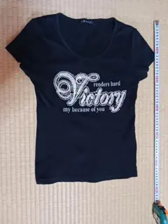 INGNI 半袖Tシャツ ブラック ラインストーン