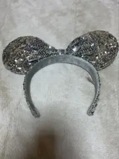 ディズニー★カチューシャ スパンコール シルバー