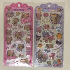 サンリオキャラクターズ　ドロップジェリーシール2点セット　日焼け