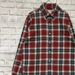 ブルックスブラザーズ長袖シャツ！レッドチェックM 0304