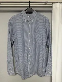 ユニクロ UNIQLO エクストラファインコットンブロードストライプシャツ XL