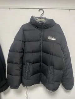 FIRST DOWN ブラック ダウンジャケット
