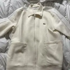 LACOSTE クリーム色 ジップアップジャケット US L