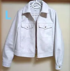 ZARA ホワイト ジャケット L