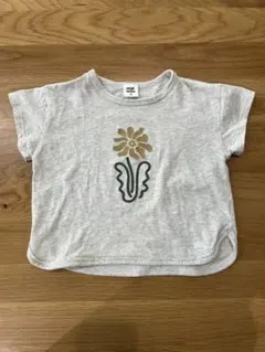 しまむら　むくぞーくんコラボ　mid mile花刺繍 Tシャツ 90cm