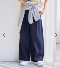 【美品】スタジオクリップ すっきりワイドパンツ Mサイズ