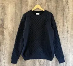 UNITED ARROWS ローゲージアラン クルーネックニット