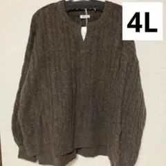 daaco ケーブルニット 大きいサイズ 4L hina komachi