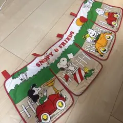 スヌーピー　レトロ　デッドストック　新品　のれん　カーテン
