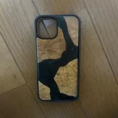 iPhone用ケース ウッド調デザイン
