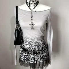 00s archive 長袖 カットソー 平成 グランジ グラフィック ペイント 00s archive 長袖 カットソー 平成 グランジ グラフィック