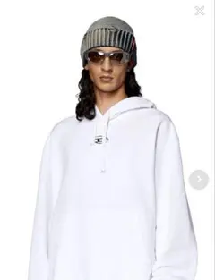 DIESEL S-MACS-HOOD-OD パーカー オーバルD 白 M