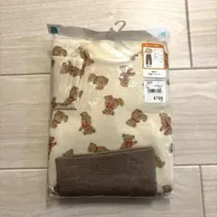 西松屋　裏起毛長袖パジャマ　くま　95